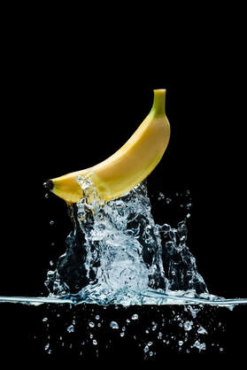 Picture of a banana with water below, to show support for sex therapy and men's sexual health with sex toys for men. You might need sex therapy for porn addiction or out of control sexual behavior in Minnesota here. We can help with online therapy in Minnesota from Plymouth, MN 55446 based Sexual Wellness Institute.